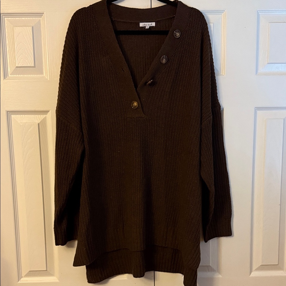 White birch heavy sweater/tunic